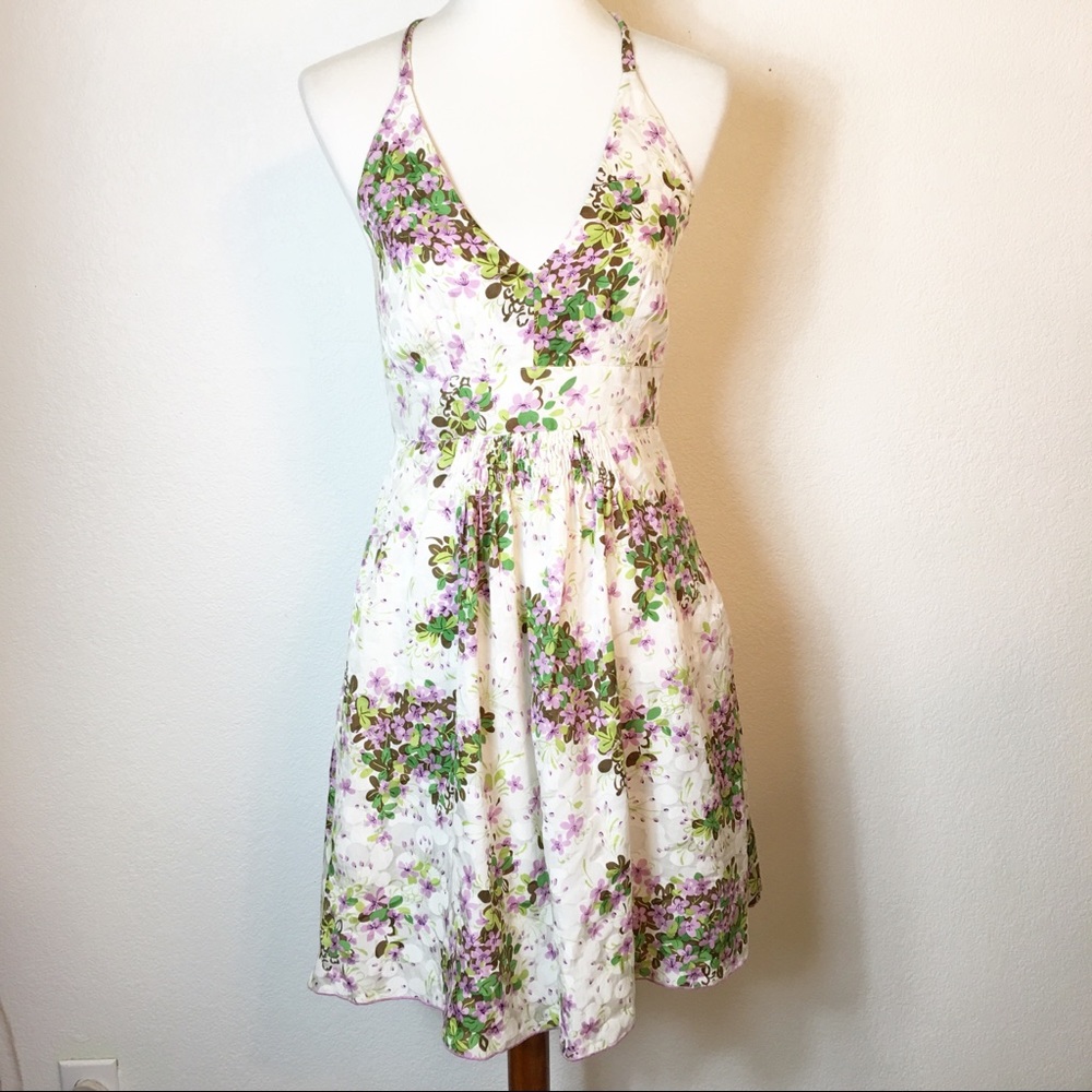 Anna Sui for Anthropologie Silk halter dress